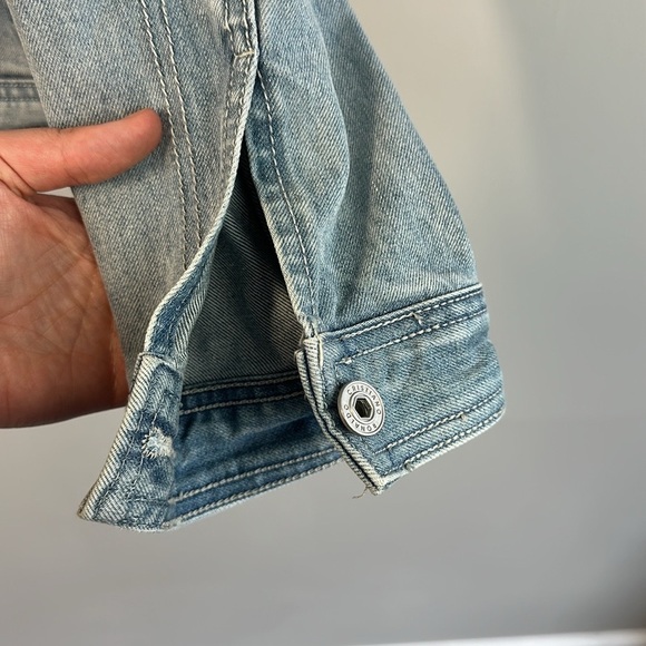 CR7 Blue Shadow Patch Trucker Jacket Size XL - Picture 12 of 16